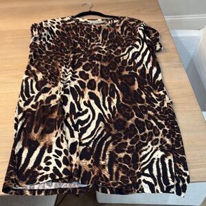 Cotton Emporium Animal Print Mini Dress